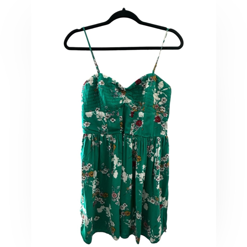Green Floral Dress | Size: Large